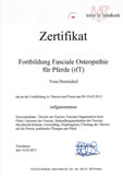 Zertikfikat IFT Fortbildung Fasciale Osteopathie